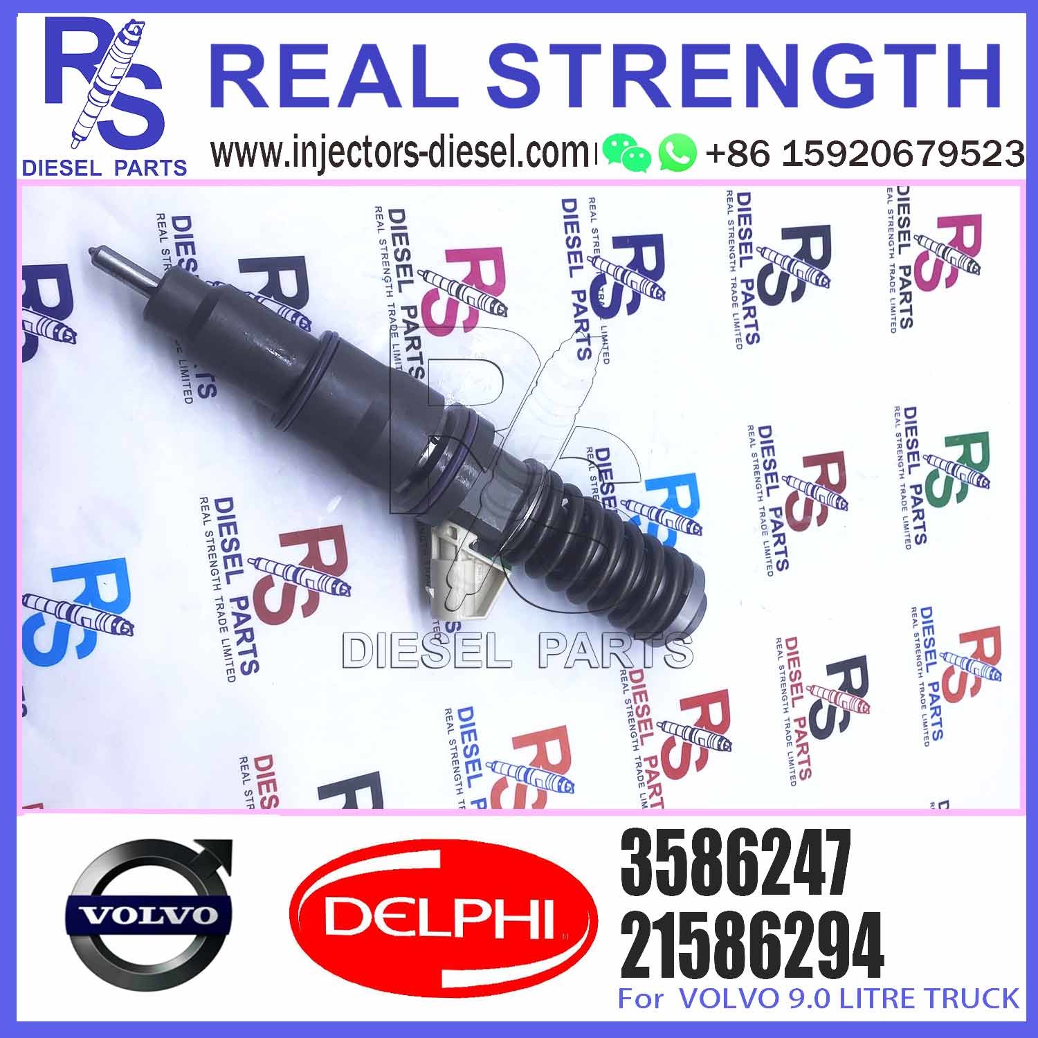 High Quality Diesel Fuel 2 Pins Injector BEBE4C15001 BEBE4C10001 Common Rail Injection Nozzle 3586247 For V-O-L-V 9.0 LITR
