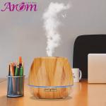 14W 2.4MHz 550ml Octagon Wood Grain Aroma Diffuser