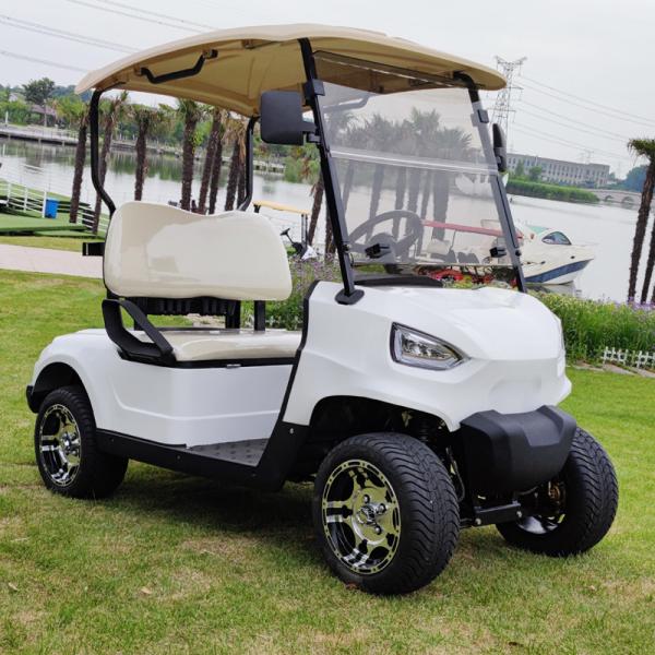 Full Of Energy 2+2 Seater Red Off-Road Golf Cart Car Electric Drive Smoothly