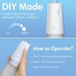 Stepless Pressure Oral Care Water Flosser DIY Mode ABS Electric Water Toothpick