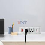 Boente eu power plug table clamp mount outlet / clamping table power outlet