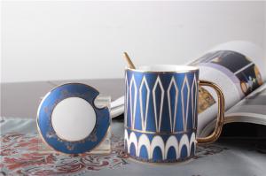 Quality SGS Round Sublimation Printable Fine Porcelain Coffee Mugs Set wholesale
