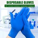 En420 Standard Black Blue Purple Nitrile Gloves for Medical Examination and