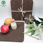 Hot Sale Custom Size Natural Dark Eco-Friendly Cork Placemats Cork Trivets
