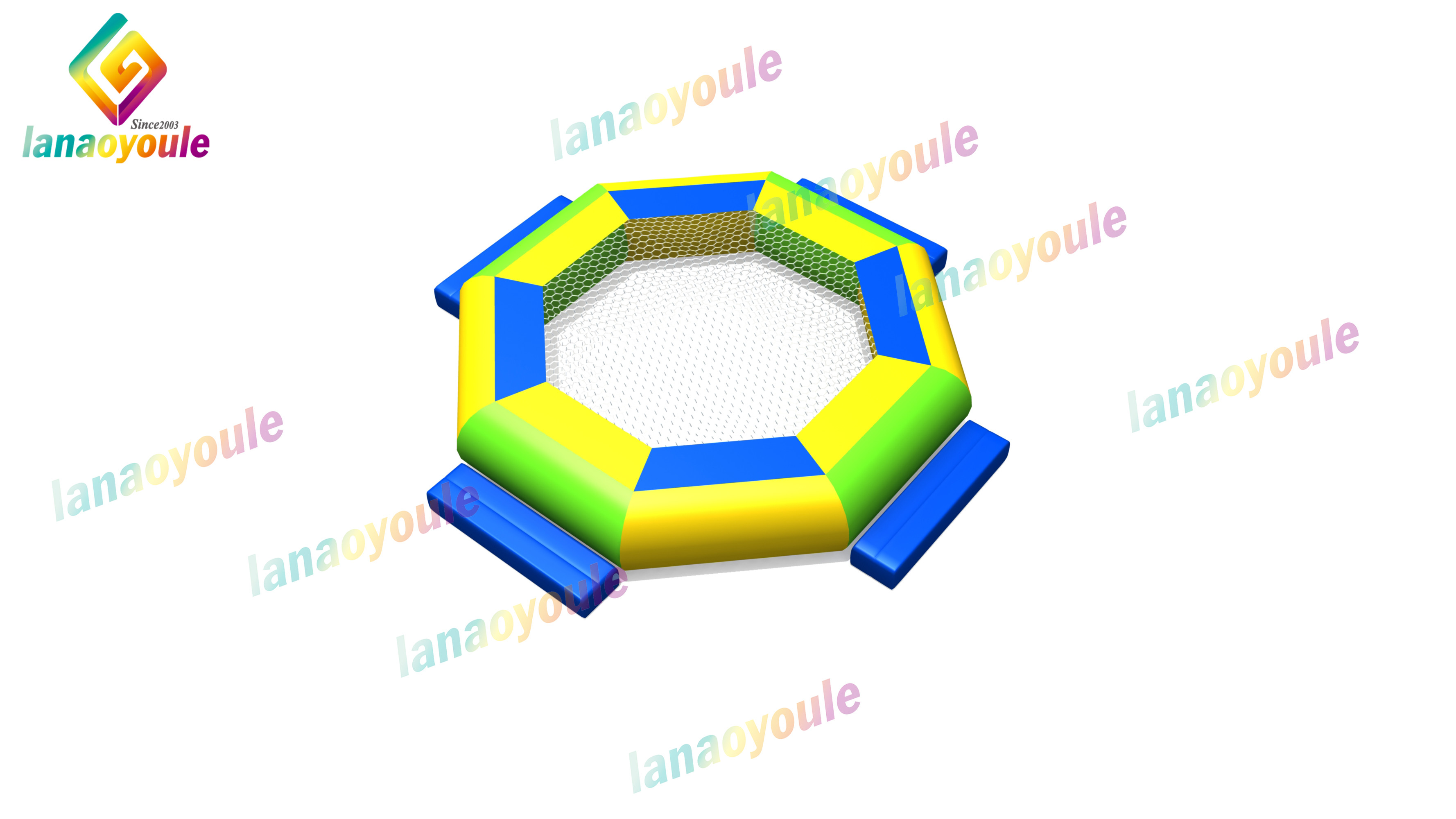 EN71 0.9mm Tarpaulin Inflatable Auqa Park / Amusement Water Park
