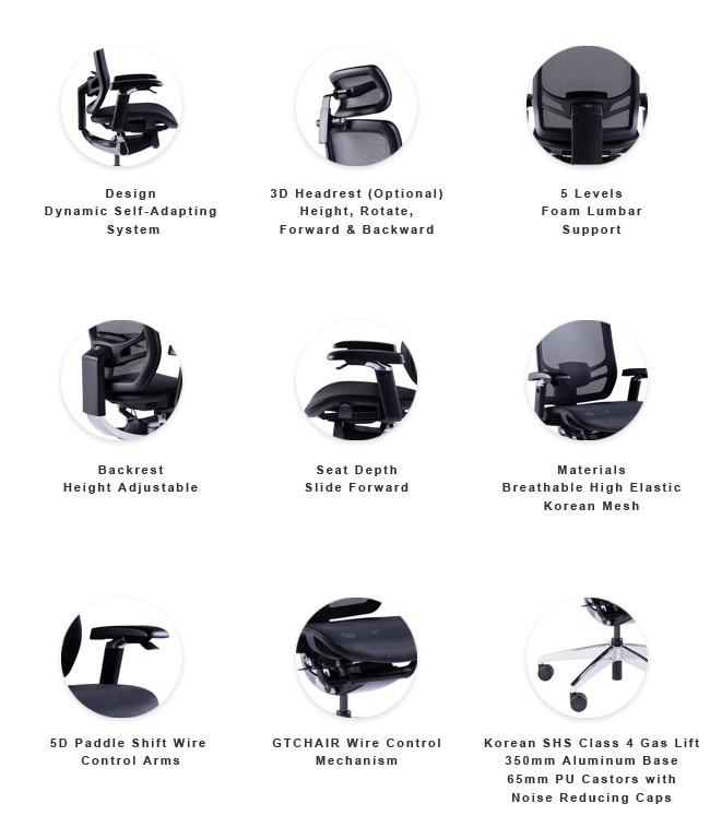 Ergonomic High Back Mesh Office Chair Executive Swivel Chair Gaming Chair Adjustable Armrest Ergonomic Revolving Chair 9