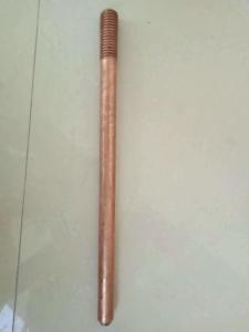 Quality Steel Copper Plated Ground Rod 3/4&quot; 3/8&quot; High Carbon Strong Strength wholesale