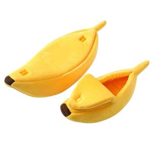 Quality Banana Shape Unusual Cat Beds , Warm Winter Cat Bed Not Easy Deformation wholesale