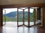 Energy Saving Multiple Aluminum Folding Doors,Toughened glass interior aluminium
