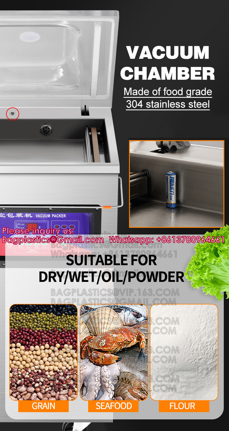 Vacuum Chamber Stainless Steel Automatic Vacuum Packer Sealing Machine Vacuum Packing Machine For Food Commercial