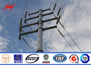 Quality Hot Dip Galvanized Polygonal Utility Power Poles For Distribution Line wholesale