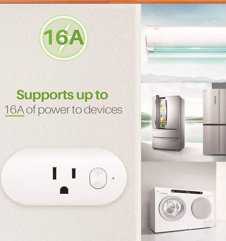 Mini Portable Wifi Smart Plug Remote Control Socket With Energy Monitoring