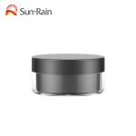 Luxury Clear Black Round Double Walled 100g Cosmetic Jars Bulk