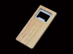 Engrave Rubber Wooden Card Beer Bottle Opener,Kitchen accessories, rubber wood
