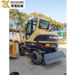 6Ton Used Hyundai R60W Wheel Excavator Yanmar Engine