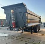 ABS Anti-lock Braking System 75 Ton U-Shape Side Dump Semi Trailer Dumper
