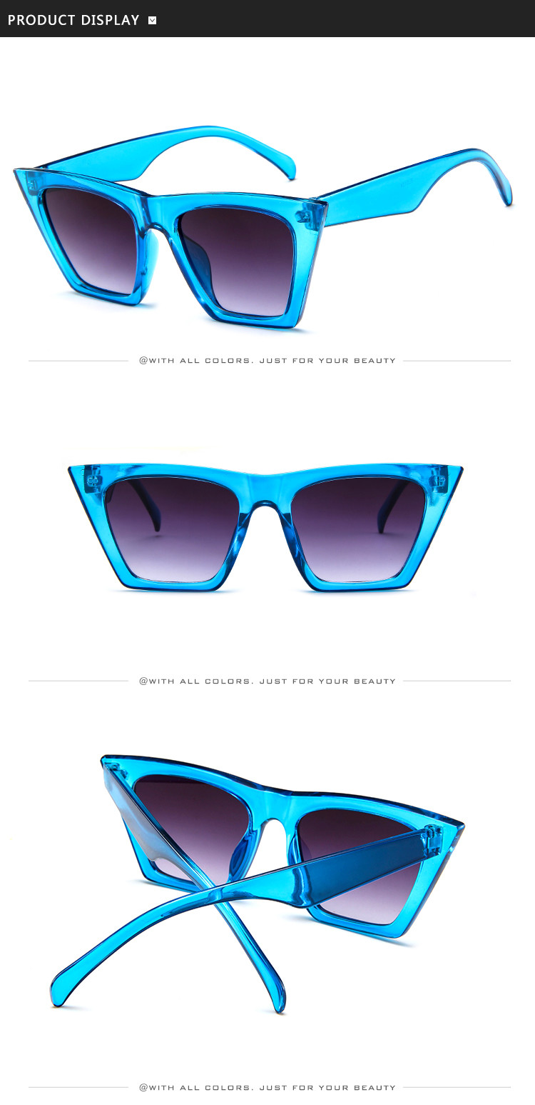 Retro Luxury Sunglasses BSCI Women'S Plastic Candy Color Glasses Outdoor Travel