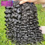 No Tangle Human Hair Weave Bundles Peruvian Virgin Water Wave Bundles Smooth