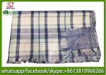 Chinese supplier frayed plaid grid two side summer spring thin tassel scarf 70