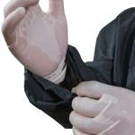 Black 60g PP Medical Disposable Isolation Gowns 115x140cm