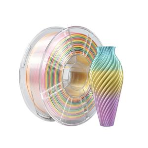 Quality Strong Toughness 3D Printer Silk Rainbow Color 1.75mm PLA Filament wholesale