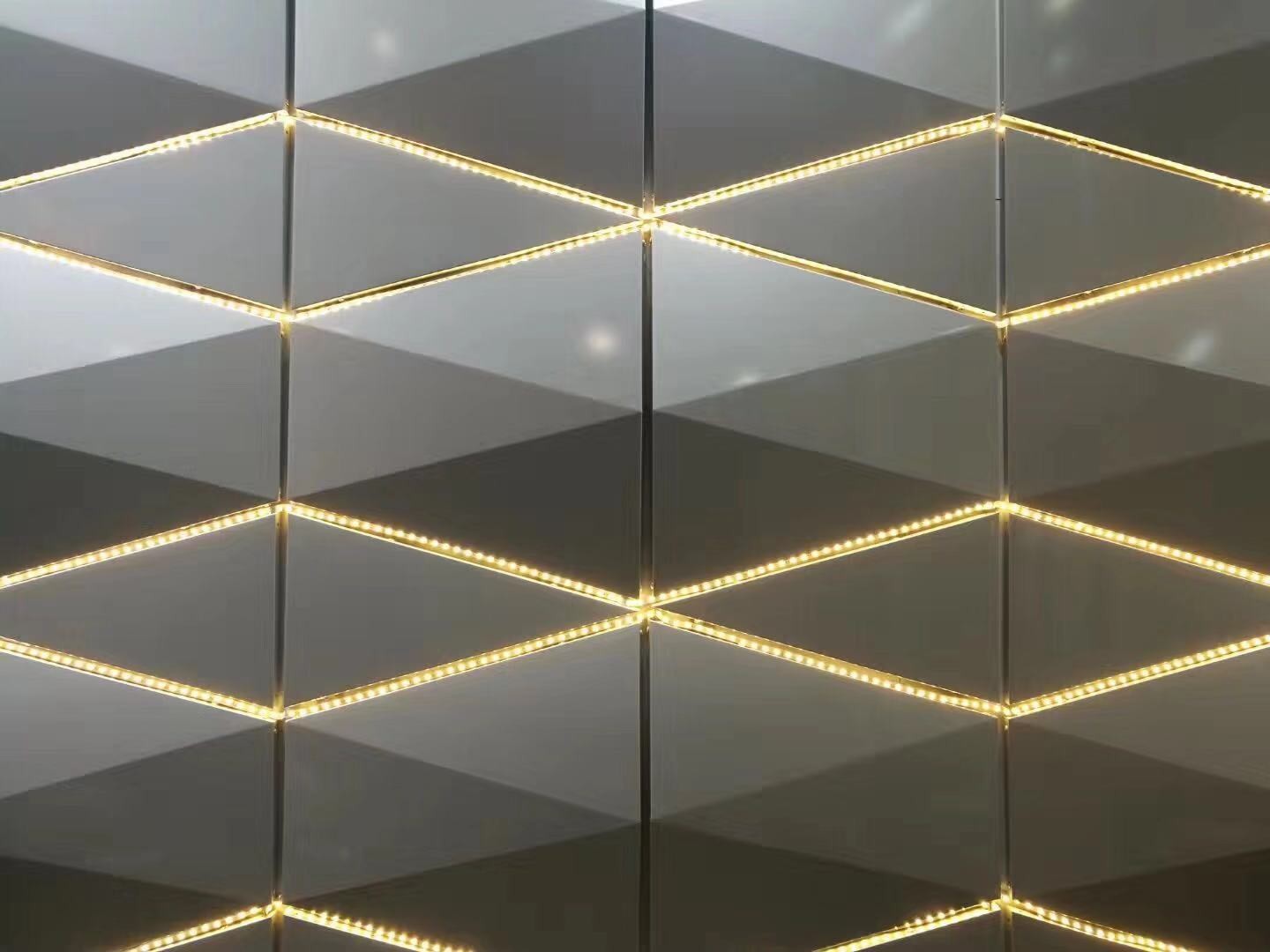 Fireproof Safe 3D shape Aluminum Plastic Laminate Sheet , Aluminum Wall Panels Exterior