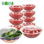 Transparent PET Plastic Fruit Packaging Disposable Salad Bowl With Lid