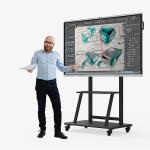 Black Newest Human Voice Recognition Digital Signage Touch Screens
