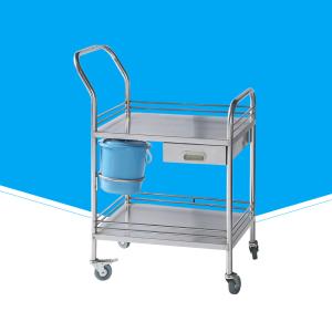 Quality Industrial Hospital Trolley With Brake Stainless Steel Mechanic Structure wholesale