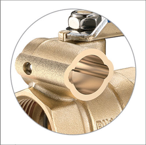 1701-SC Long Lever Female Threaded Mechanical Key Lock Brass Ball Valve Sizes DN20 DN25 DN32 Lock Unit Attachable 1