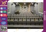 Fabric Cover Folding Home Theater Seats With Rocking Back Amphitheater Chair