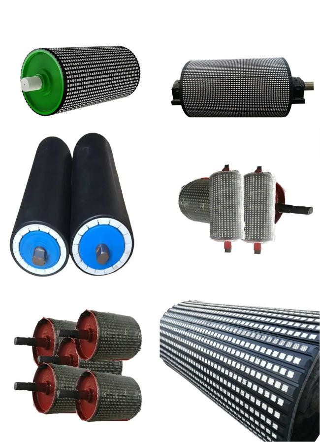 Oil Resistance Hard Rubber Industrial Conveyor Roller For Printing Industry