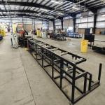 glazed tile Storage Rack Roll Forming Machine Colored Steel 7.5kw