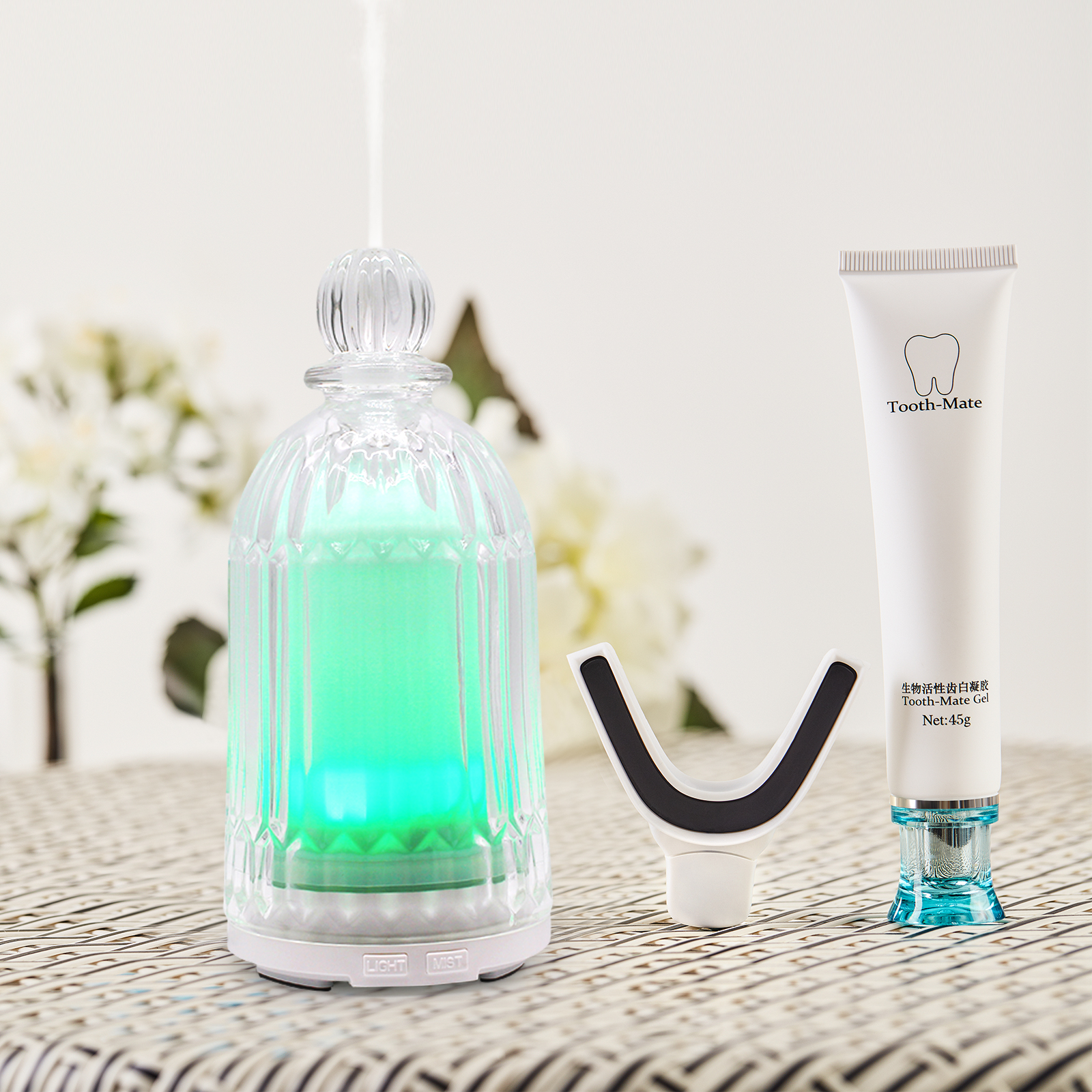 HOMEFISH OEM Dropshipping Multicolored 120ml Glass Humidifier Essential Oil Diffuseur Scent Diffuser Machine