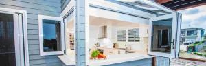 China Modern Aluminum Powder Coated Windows , Double Glazed Custom Bifold Windows on sale
