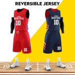 Custom Basketball Jerseys Machine Wash Drawstring Closure Lightweight Loose Fit
