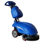 Hand Pushed Blue 350 Floor Scrubber 350mm Cleaning Width 25kg Brush Pressure