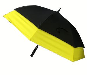 Quality 30 Inches 190T Pongee Automatic Open Double Canopy Golf Umbrella wholesale