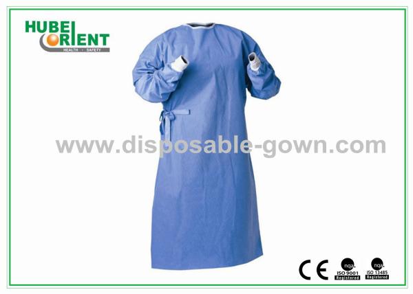 Cheap Dark Blue Prevent Bacteria Against-Liquid Permeation Disposable Surgical Gowns for sale