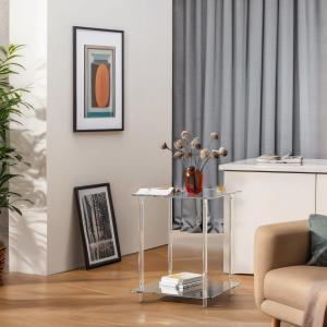 Quality Lucite Furniture acrylic bedside table Nightstand For Apartments Or Cozy Corners wholesale