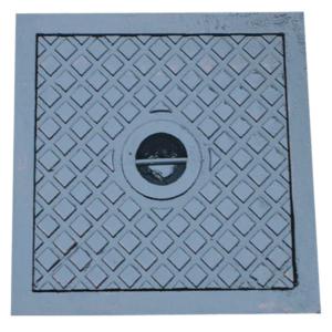 Quality A15 Ductile Iron Manhole Cover Square Airtight 600mm Diameter EN124 wholesale