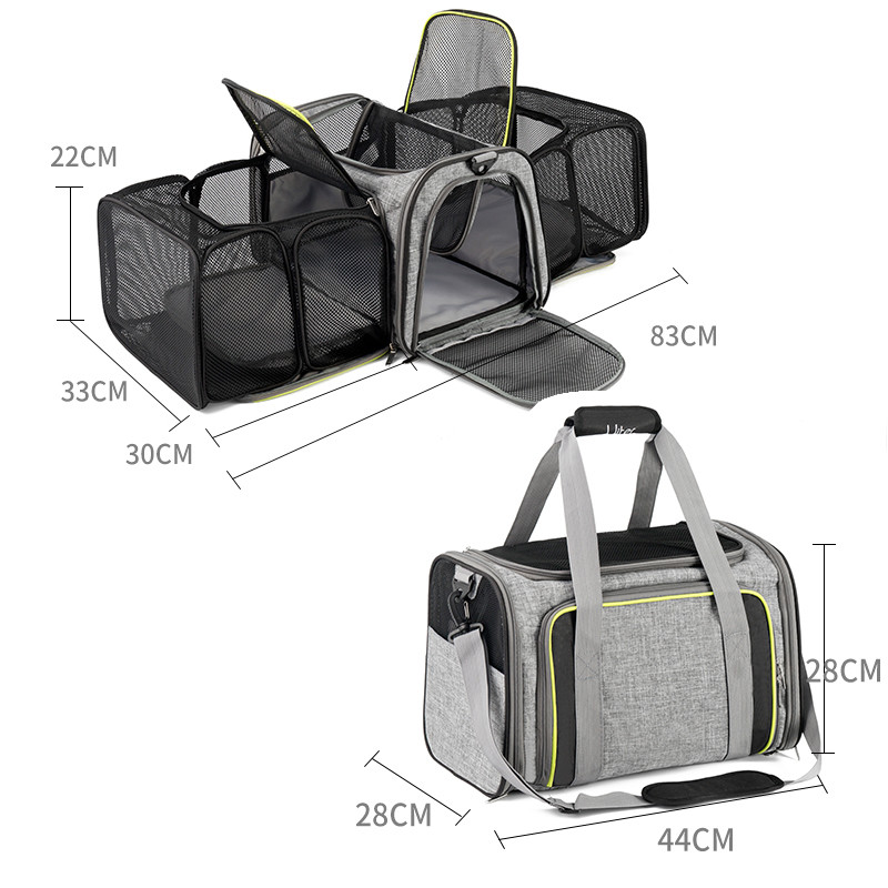 Outdoor Expandable Airline Approved Pet Carrier Bag Cat Bag For Travel