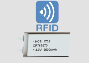 Quality 5500mAh CP783970 3V Lithium Flat Battery For RFID wholesale