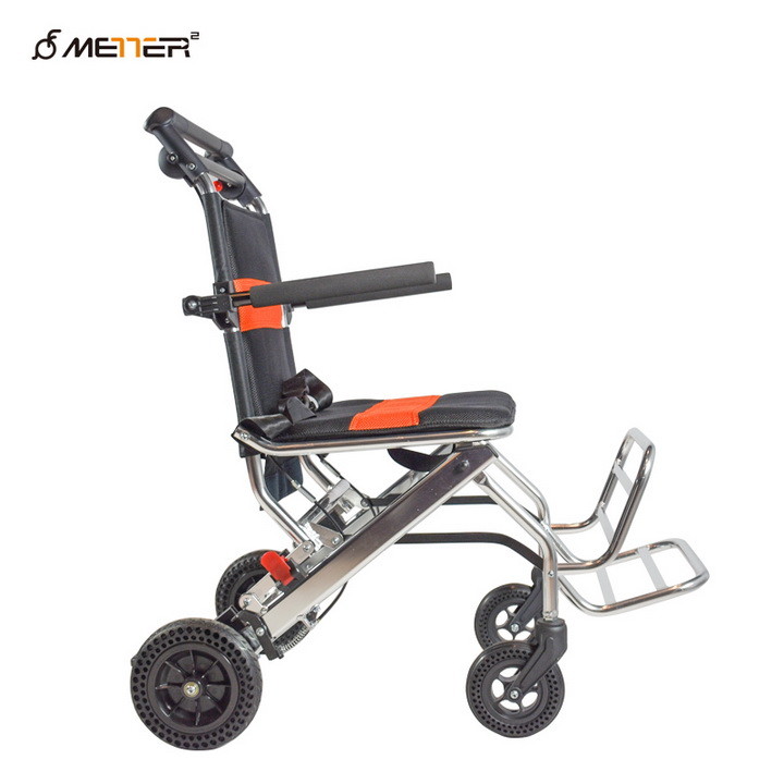 Linkage Brake 100KG Manual Foldable Wheelchair Aluminium