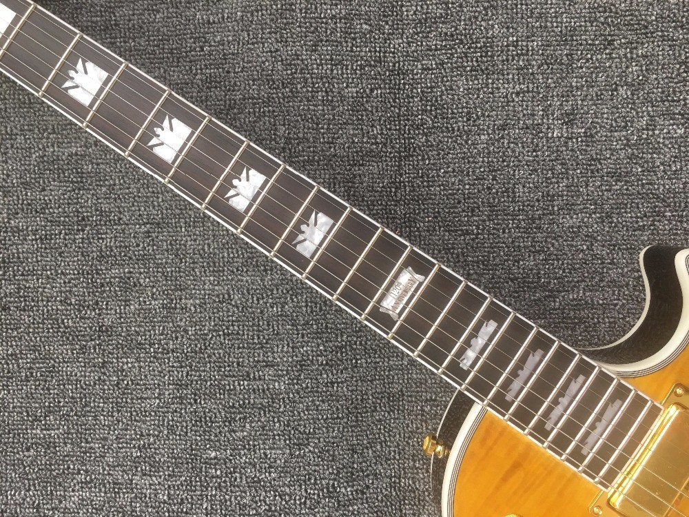 Custom Jazz Guitar,Electric Guitar, Vintage double bulging F hole