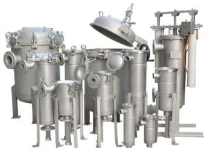 Quality 304 Stainless Steel Liquid Bag Filter Housings , Multi Bag Filter Housing wholesale