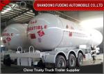 55 Cubic LPG Tank Trailer Medium Pressure Round Shape Steel Tank Body