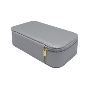 Quality Rectangle 18*9*5cm Leather Travel Jewelry Storage Box wholesale