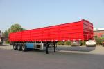 Cargo Carrier Flatbed Semi Trailer With Sidewall 40ft Length Detachable Side