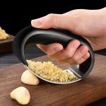 Super Markets' Best Choice Garlic Press and Peeler Stainless Steel with Bamboo